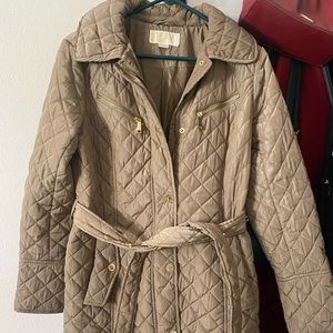 Michael Kors Long Coat, Gold/tan, size M